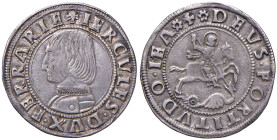 FERRARA Ercole I (1471-1505) Grossone - MIR 257 AG (g 3,42)
BB-SPL