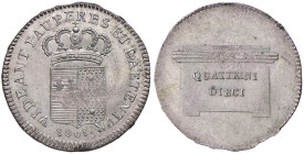 FIRENZE Ludovico I di Borbone (1801-1803) 10 Quattrini 1801 - Gig. 9 AG (g 2,12) RR
qFDC