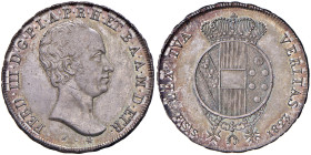 FIRENZE Ferdinando III di Lorena (1791-1824) Mezzo francescone 1823 - MIR 437 AG (g 13,72) RR Esemplare di conservazione eccezionale, con ottimi fondi...
