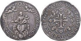 GENOVA Dogi Biennali (1528-1797) 2 Scudi 1692 - MIR 290/26 AG (g 76,16) RR
BB