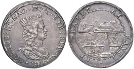 LIVORNO Cosimo III de' Medici (1670-1723) Tollero 1687 - MIR 64/7 AG (g 27,03) R
BB/SPL