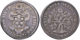 LIVORNO Cosimo III de' Medici (1670-1723) Mezza Pezza della Rosa 1697 - MIR 67 AG (g 12,54) RR
BB