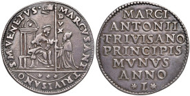 VENEZIA Marc' Antonio Trevisan (1553-1554) Osella an. I (1553) - Paolucci 34 AG (g 9,61) RRR Moneta di rarissima apparazione, nell'asta Nac 36 del 200...
