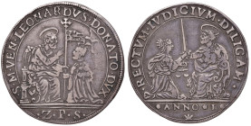 VENEZIA Leonardo Donà (1606-1612) Osella an. I (1606) - Paolucci 89 AG (g 9,36) R Ex raccolta Panciera di Zoppola con cartellino del collezionista. Ex...
