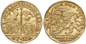 VENEZIA Alvise II Mocenigo (1700-1709) Osella da 4 zecchini an. IIII 1703 - Paolucci 354 AU (g 13,89) RRRR
SPL