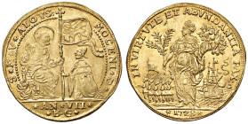 VENEZIA Alvise III Mocenigo (1722-1732) Osella da 5 zecchini an. VII 1728 - Paolucci manca AU (g 17,42) RRRRR Esemplare di eccezionale qualità per que...