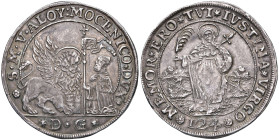 VENEZIA Alvise IV Mocenigo (1763-1778) Ducatone con Santa Giustina da 124 soldi sigla DG - Paolucci 23 AG (g 28,03) R Ex Asta Varesi 6 del 1986, lotto...