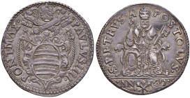 Paolo IV (1555-1559) Ancona - Testone - Munt. 35 AG (g 9,54)
qSPL