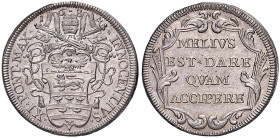 Innocenzo XI (1676-1689) Testone 1684 - Munt. 88 AG (g 9,12) R Esemplare di eccezionale qualità e freschezza di metallo. Example of exceptional qualit...