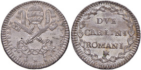 Pio VI (1775-1799) 2 Carlini Romani an. X - Nomisma 105 MI (g 5,59) R
qFDC/FDC