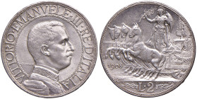 Vittorio Emanuele III (1900-1946) 2 Lire 1908 - Nomisma 1158 AG
FDC