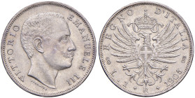 Vittorio Emanuele III (1900-1946) Lira 1905 - Nomisma 1195 AG RR Con cartellino Tevere. With Tevere tag.
SPL+