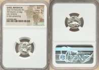 GAUL. Massalia. Ca. 2nd-1st centuries BC. AR drachm (7mm, 2.64 gm, 7h). NGC AU 5/5 - 4/5. Draped bust of Artemis right, seen from front, wearing steph...