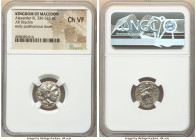MACEDONIAN KINGDOM. Alexander III the Great (336-323 BC). AR drachm (16mm, 12h). NGC Choice VF. Posthumous issue of Colophon, ca. 310-301 BC. Head of ...