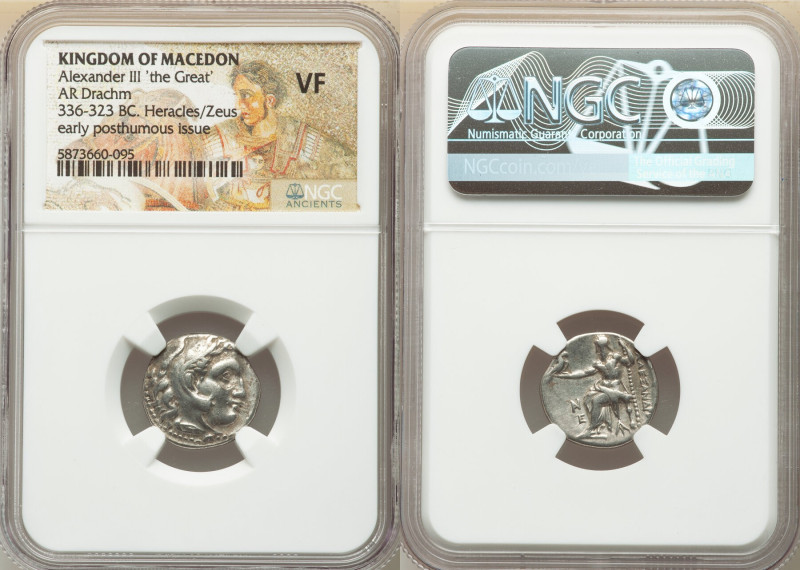 MACEDONIAN KINGDOM. Alexander III the Great (336-323 BC). AR drachm (17mm, 12h)....