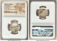 ATTICA. Athens. Ca. 440-404 BC. AR tetradrachm (25mm, 17.19 gm, 6h). NGC Choice AU 5/5 - 5/5. Mid-mass coinage issue. Head of Athena right, wearing ea...