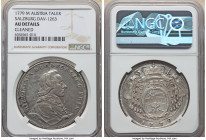 Salzburg. Hieronymus Taler 1779-M AU Details (Cleaned) NGC, KM435, Dav-1263. 

HID09801242017

© 2022 Heritage Auctions | All Rights Reserved