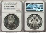 Maria Theresa Proof Restrike Taler 1780-Dated PR70 Ultra Cameo NGC, KM-T1. Silver modern restrike. 

HID09801242017

© 2022 Heritage Auctions | All Ri...