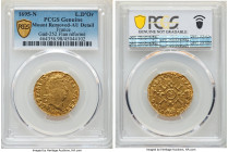 Louis XIV gold Louis d'Or 1695-N AU Details (Mount Removed) PCGS, Montpellier mint, KM302.14, Gad-252. Flan réformé. 

HID09801242017

© 2022 Heritage...