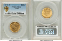 Napoleon gold 20 Francs 1811-A AU53 PCGS, Paris mint, KM695.1. 

HID09801242017

© 2022 Heritage Auctions | All Rights Reserved
