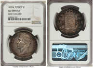 5-Piece Lot of Certified 5 Francs NGC, 1) Charles X 5 Francs 1828-A - AU Details (Obverse Cleaned), Paris mint 2) Louis Philippe I "Bare Head - Incuse...