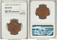 Louis Philippe I 5 Centimes 1839-A MS65 Brown NGC, Paris mint, KM12. 

HID09801242017

© 2022 Heritage Auctions | All Rights Reserved