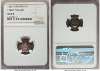 Republic 5 Centavos 1886 MS64 NGC, KM54. Large pyramid variety. 

HID09801242017

© 2022 Heritage Auctions | All Rights Reserved