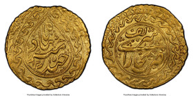 Manghit. Haidar Tora (AH 1215-1242 / AD 1800-1826) gold Tilla AH 1215 (AD 1800/1801) AU Details (Cleaned) PCGS, Bukhara mint, A-3029.1. 4.56gm. 

HID0...