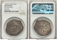 Philip V "1715 Fleet" Cob 8 Reales 1709 Mo-J Fine Details (Sea Salvaged) NGC, Mexico City mint, KM47, Cal-1395. 24.17gm. From the 1715 Plate Fleet. A ...