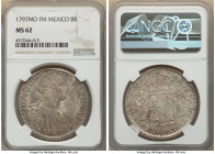 Charles IV 8 Reales 1797 Mo-FM MS62 NGC, Mexico City mint, KM109. 

HID09801242017

© 2022 Heritage Auctions | All Rights Reserved