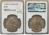 Charles IV 8 Reales 1798 Mo-FM AU58 NGC, Mexico City mint, KM109. 

HID09801242017

© 2022 Heritage Auctions | All Rights Reserved