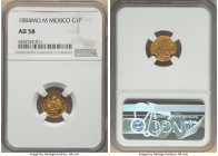 Republic gold Peso 1884 Mo-M AU58 NGC, Mexico City mint, KM410.5. Lustrous and nearly mint state. 

HID09801242017

© 2022 Heritage Auctions | All Rig...