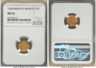 Republic gold Peso 1900/800 Go-R MS62 NGC, Guanajuato mint, KM410.3. Reflective luster with several die polish marks. 

HID09801242017

© 2022 Heritag...