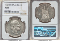 Willem III 2-1/2 Gulden 1873 MS60 NGC, KM82. 

HID09801242017

© 2022 Heritage Auctions | All Rights Reserved