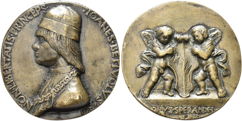 BOLOGNA. Giovanni Bentivoglio (signore di Bologna), 1462-1509 
Medaglia 1462 op...