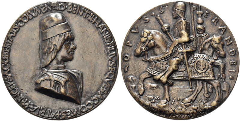 BOLOGNA. Giovanni Bentivoglio (signore di Bologna), 1462-1509 
Medaglia 1495 op...