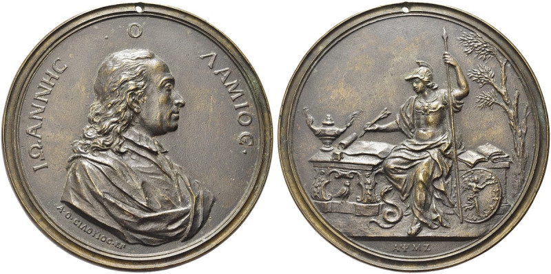 FIRENZE. Giovanni Lami (giurista), 1697-1770 
Medaglia 1750 opus A. F. Selvi. Æ...
