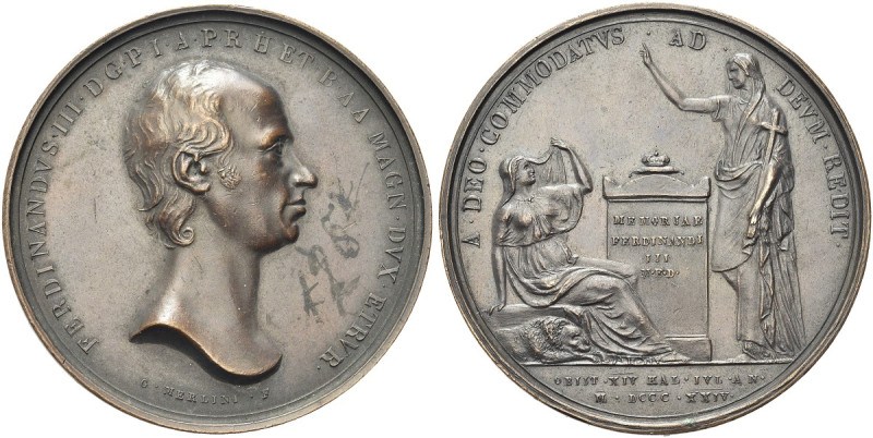 FIRENZE. Ferdinando III di Lorena (granduca), 1791-1824 
Medaglia 1824 opus G. ...