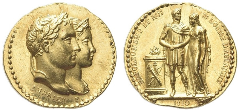 NAPOLEONE BONAPARTE. Periodo Napoleonico, dal 1795 al 1815 
Medaglia 1810 opus ...