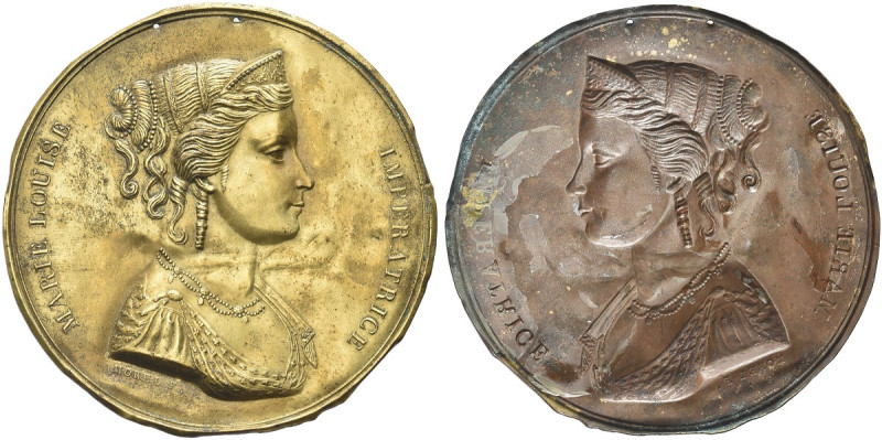 NAPOLEONE BONAPARTE. Periodo Napoleonico, dal 1795 al 1815 
Placchetta ”repouss...