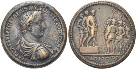 PADOVA. Geta (imperatore romano), 209-211 d. C 
Medaglione (padovanino) 1550-1560 ca opus Giovanni da Cavino? Æ gr. 36,55 mm 37,4 Dr. IMP CAES SEPT G...