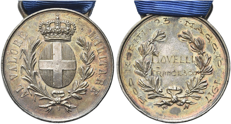 ROMA. Vittorio Emanuele III, 1900-1943 
Medaglia 1917 al valore militare campag...