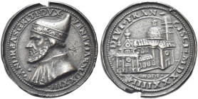 VENEZIA. Andrea Gritti Doge LXXVII, 1523-1532 
Medaglia 1523 opus A. Spinelli. Æ gr. 26,93 mm 36,6 Dr. ANDREAS GRITI DVX - VENETIAR MDXXIII. Busto a ...