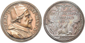 ROMA. Clemente IX (Giulio Rospigliosi), 1667-1669 
Medaglia 1667 a. I. Æ gr. 14,19 mm 31,6 Dr. CLEM IX - PONT MAX A I. Busto a s., con camauro e pivi...