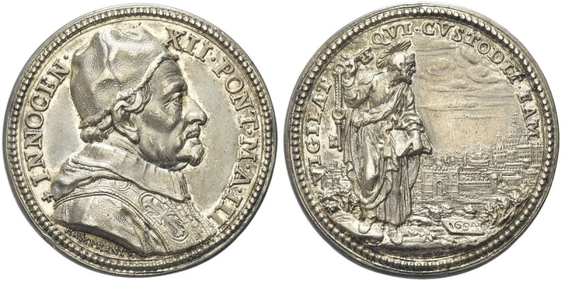ROMA. Innocenzo XII (Antonio Pignatelli), 1691-1700 
Medaglia 1694 a. III opus ...