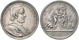 ROMA. Clemente XIV (Gian Vincenzo Antonio Ganganelli), 1769-1774 
Medaglia 1770 a. II opus F. Hamerani. Ag gr. 16,19 mm 33 Dr. CLEMENS - XIV PONT M A...