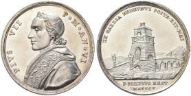 ROMA. Pio VII (Barnaba Chiaramonti), 1800-1823 
Medaglia 1805 a. VI opus G. Hamerani. Ag gr. 25,26 mm 38,8 Dr. PIVS VII - P M AN VI. Busto a s. con z...