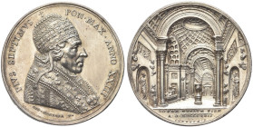 ROMA. Pio VII (Barnaba Chiaramonti), 1800-1823 
Medaglia 1822 a. XXIII opus G. Cerbara. Ag gr. 34,17 mm 42 Dr. PIVS SEPTIMVS - PON MAX ANNO XXIII. Bu...