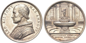 ROMA. Leone XII (Annibale Sermattei della Genga), 1823-1829 
Medaglia 1827 a. IV opus G. Girometti. Ag gr. 32,74 mm 42,9 Dr. LEO XII PONT - MAX ANNO ...
