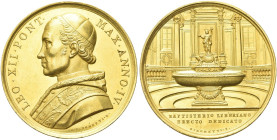 ROMA. Leone XII (Annibale Sermattei della Genga), 1823-1829 
Medaglia 1827 a. IV opus G. Girometti (36 esemplari). Au gr. 43,59 mm 42,9 Dr. LEO XII P...